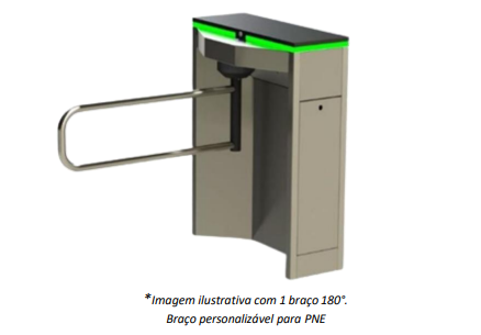 IPX-S-GMR035 – Catraca Bidirecional com Braço Reto Bidirecional